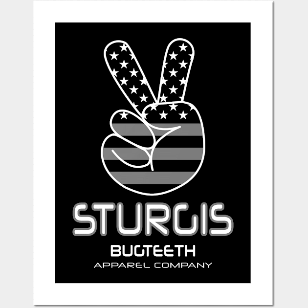 Sturgis Two Wheels Down Wall Art by Bugteeth